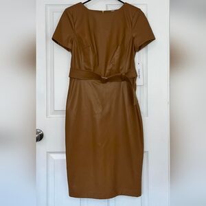 Calvin Klein Faux Leather Dress (4)